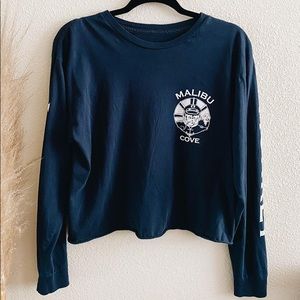 navy blue long sleeve- brandy melville